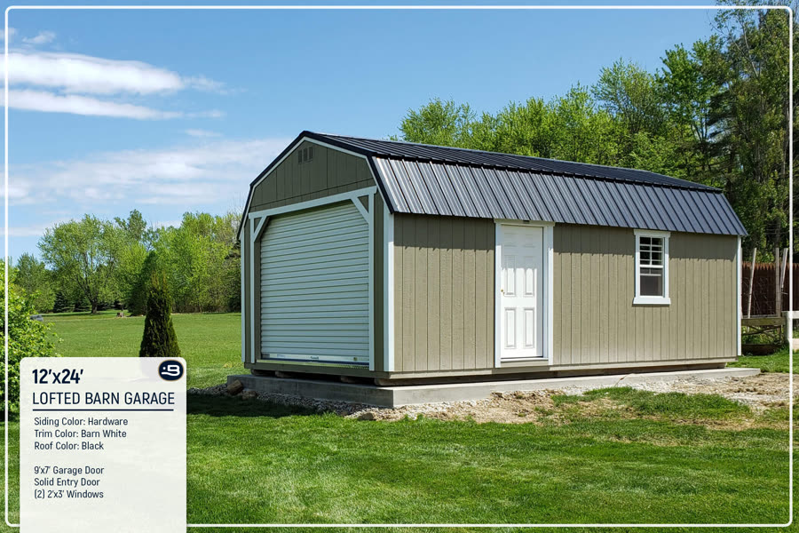 12x24 Lofted Barn