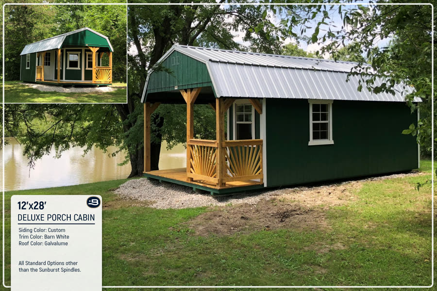 12x28 Deluxe Porch