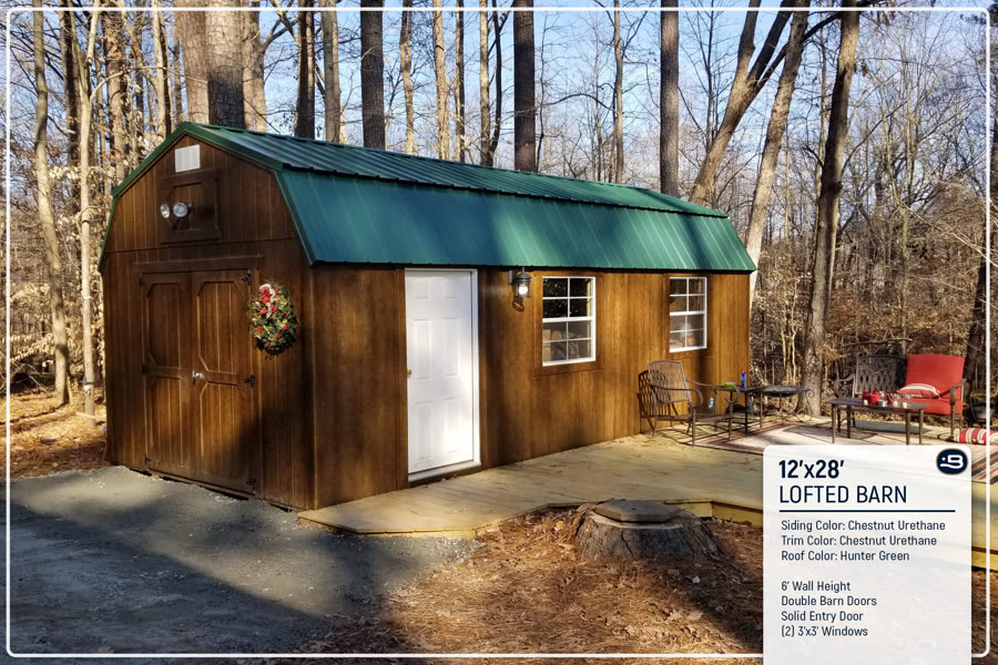 12x28 Lofted Barn