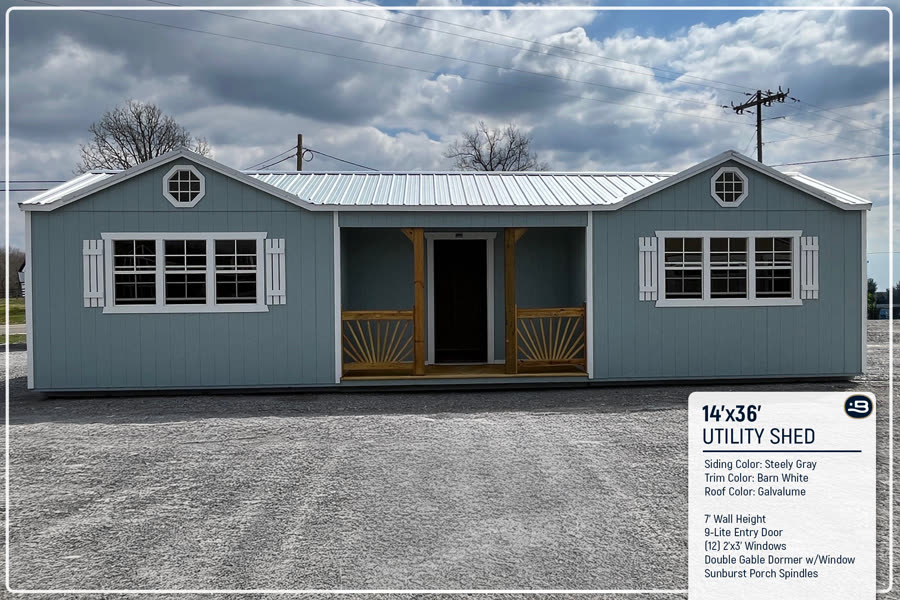 14x36 Utility Shed