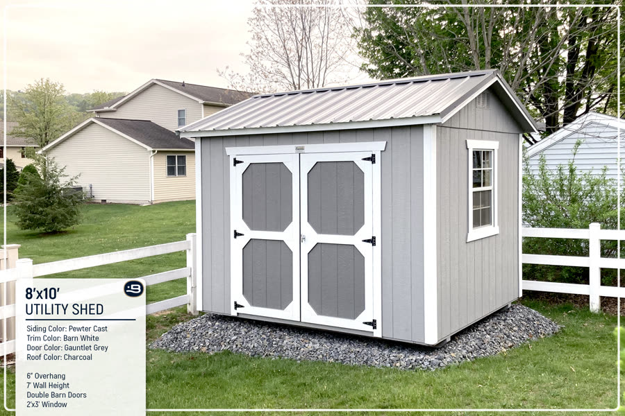 8x10 Utility Shed
