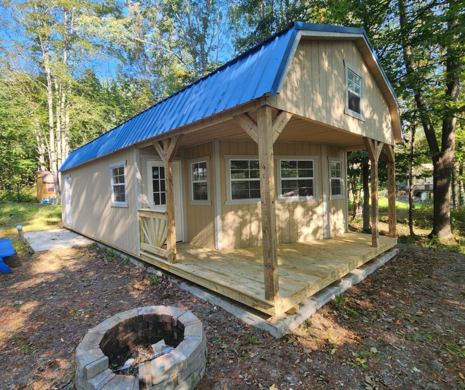 Deluxe Porch Lofted Barn