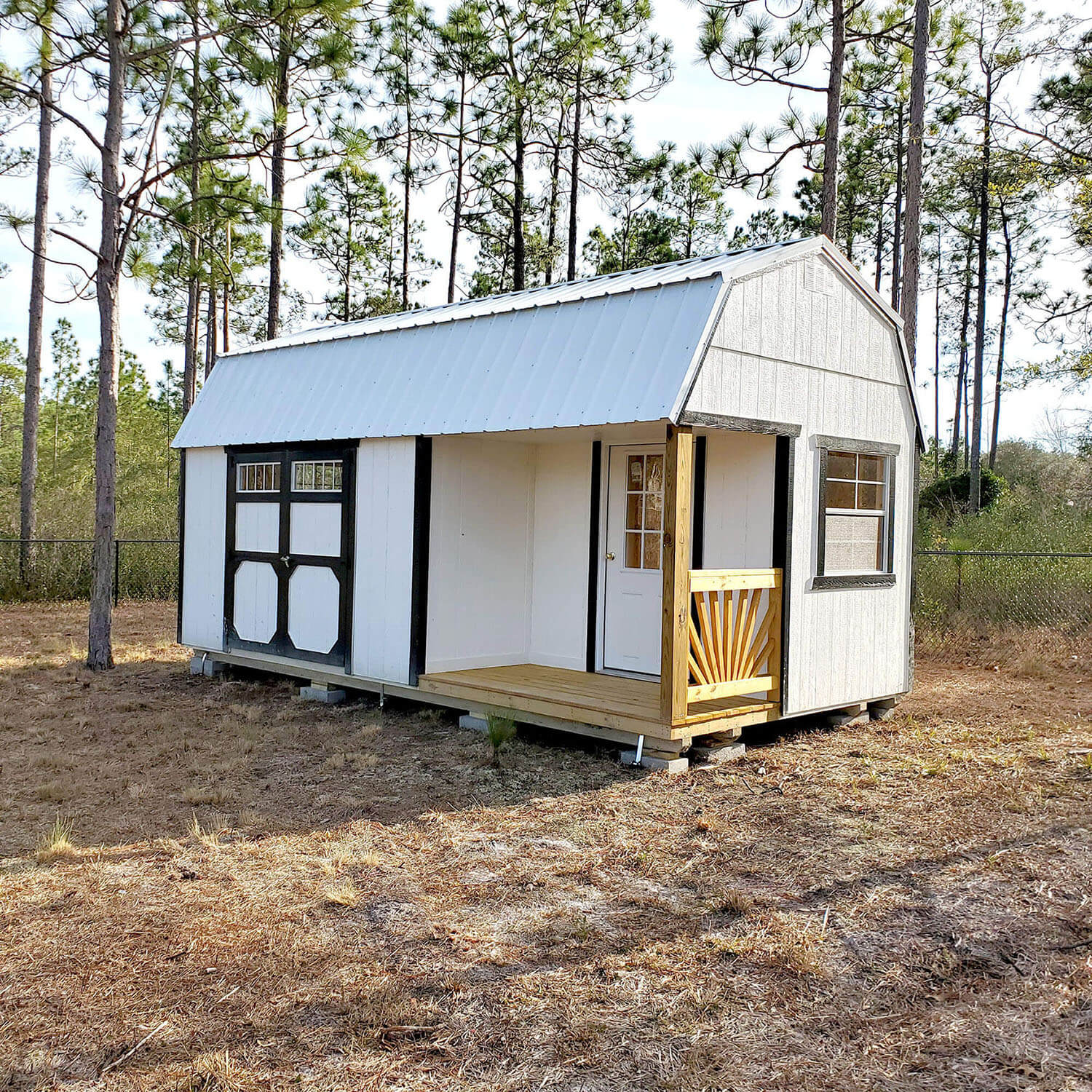 Side Porch Lofted Barn 2