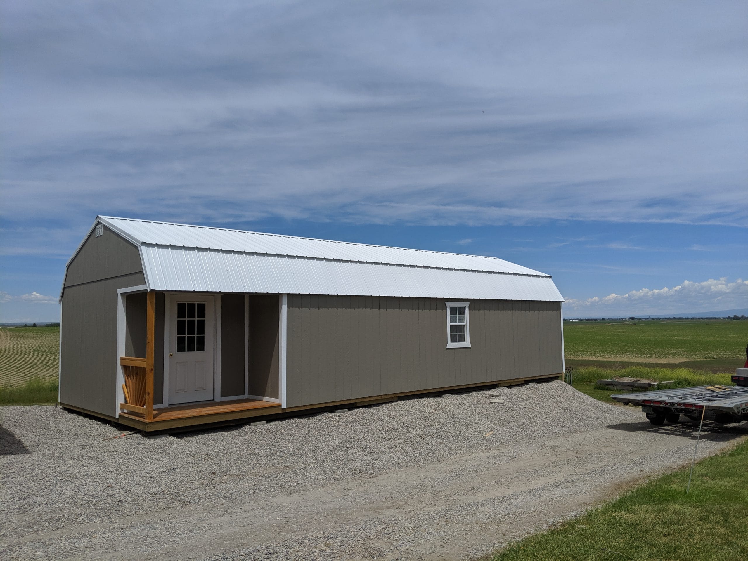 Side Porch Lofted Barn 4