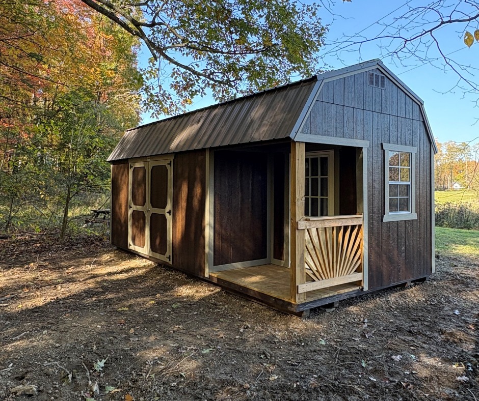 Side Porch Lofted Barn 6