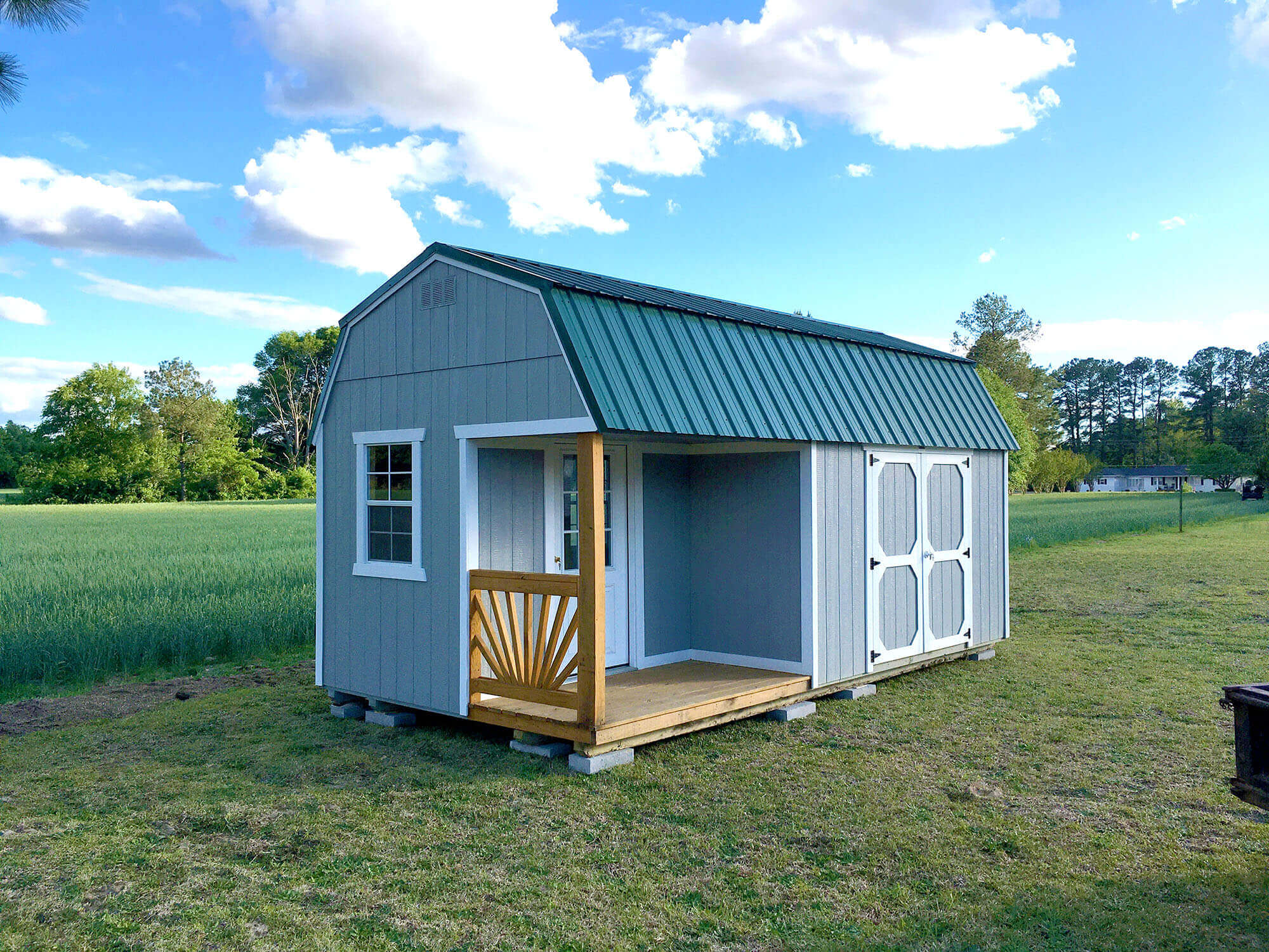 Side Porch Lofted Barn 7