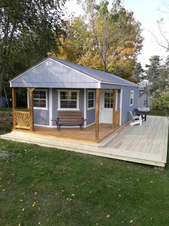 Deluxe Porch Utility Shed