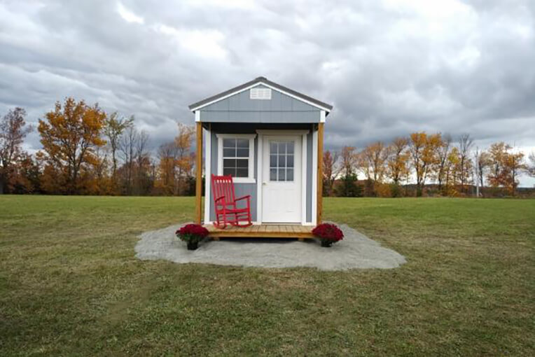 Front Porch Utility Shed 9