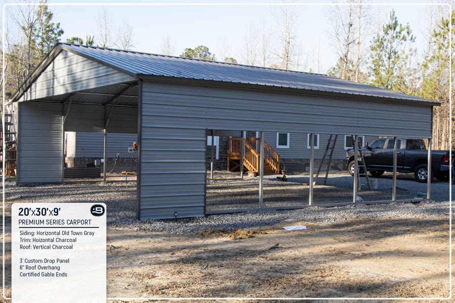 20x30x9 Carport